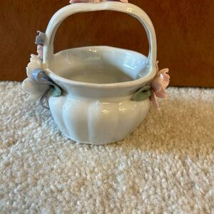 Floral Ceramic Basket